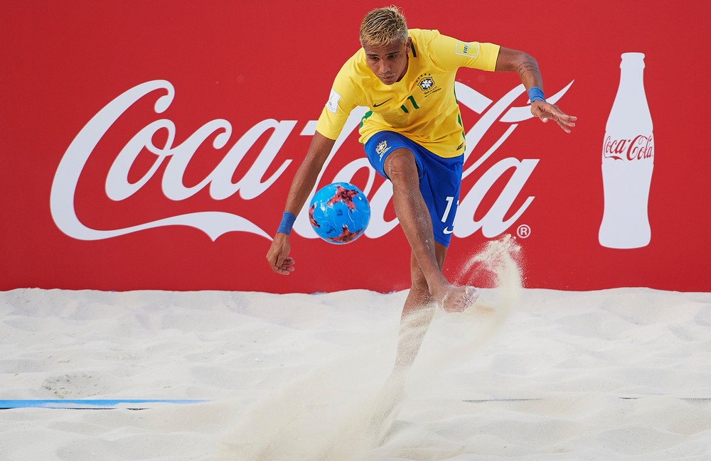 Mauricinho, do Vasco da Gama, teve grande atuação e marcou três gols na vitória sobre a Itália na semifinal em Nassau