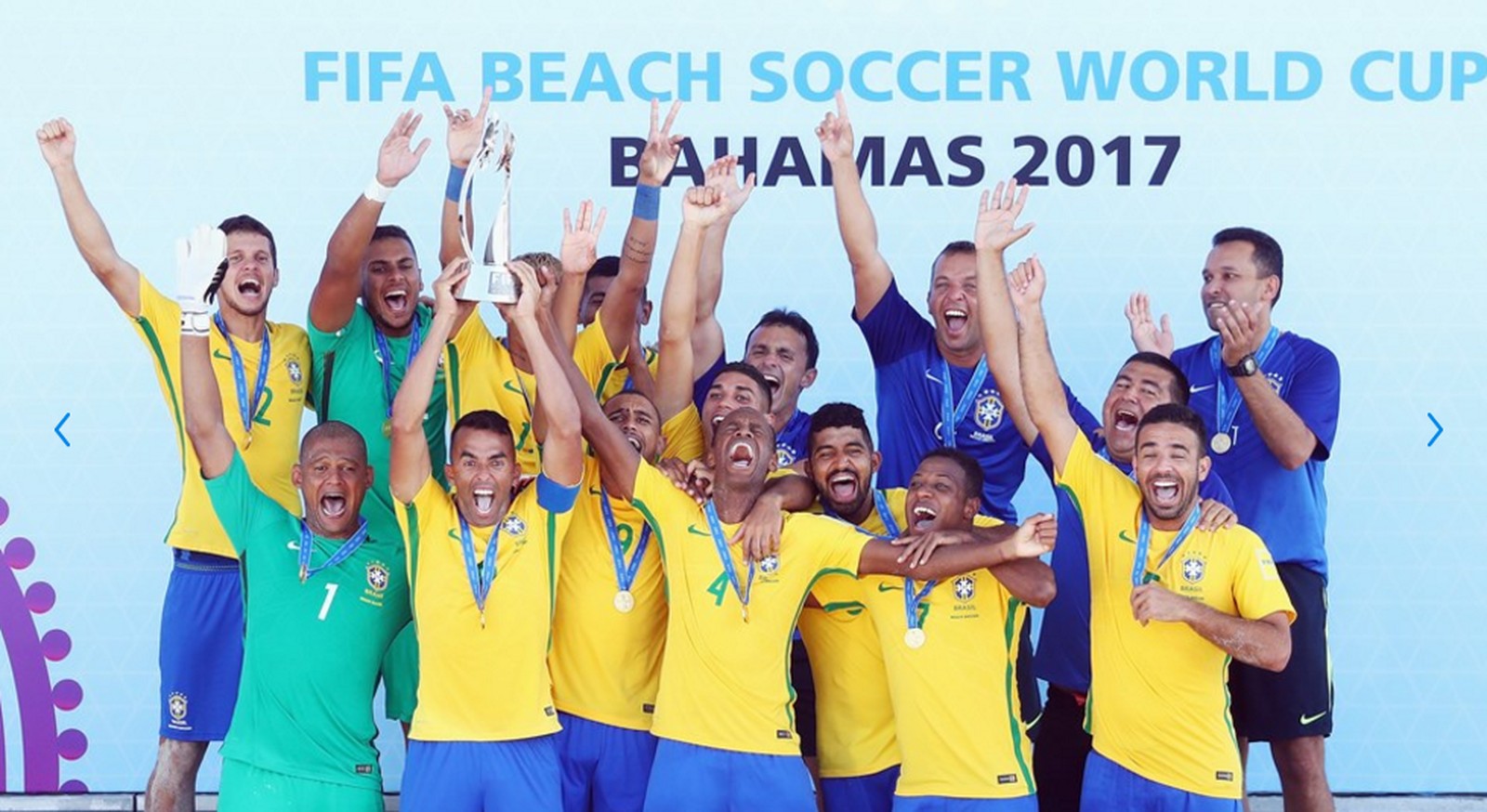 Brasil é pentacampeão mundial de Beach Soccer